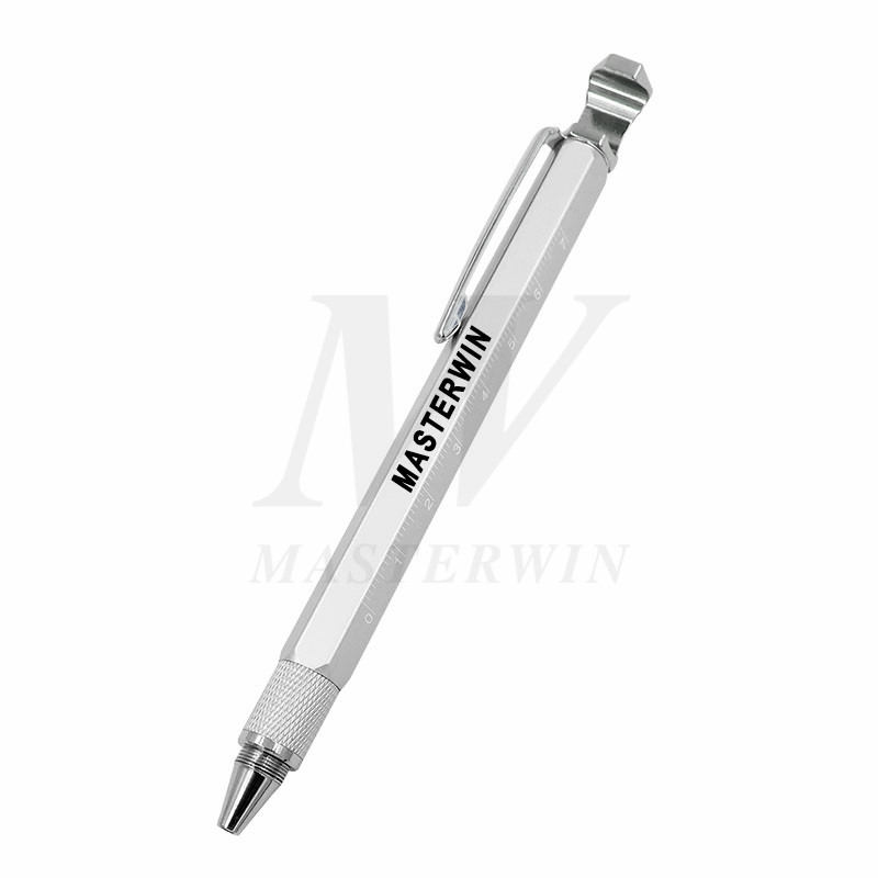 Bút công cụ đa năng 6 trong 1 với bút stylus / Thước / Giá đỡ điện thoại di động / Dụng cụ mở / Tuốc nơ vít