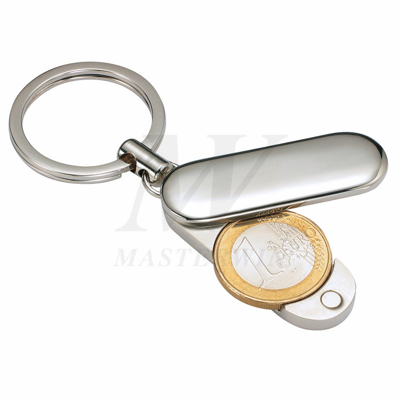 Chủ thẻ kim loại với bộ lưu trữ tiền xu Euro (với giá 1 đô la Euro) _B62729