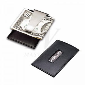 Túi thẻ tín dụng bằng da / kim loại có tiền Clip_B82866